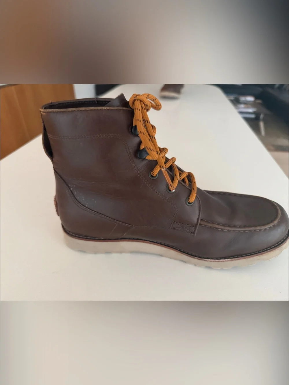 UGG Highland Hi Heritage Brown Leather Moc Toe Boots 1108264 Size 8.5